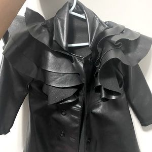 Toddler girl faux leather jacket